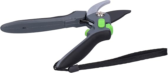 Fruit Tree Pruning, Garden Shears Premium Scissors Clippers with Safety Locking Spring Nonslip Tooth Grooves Labor Saving