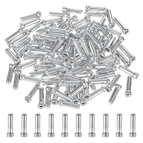 Sorcristy Bike Cable End Caps, Alloy Crimps, 100 Pcs Bike