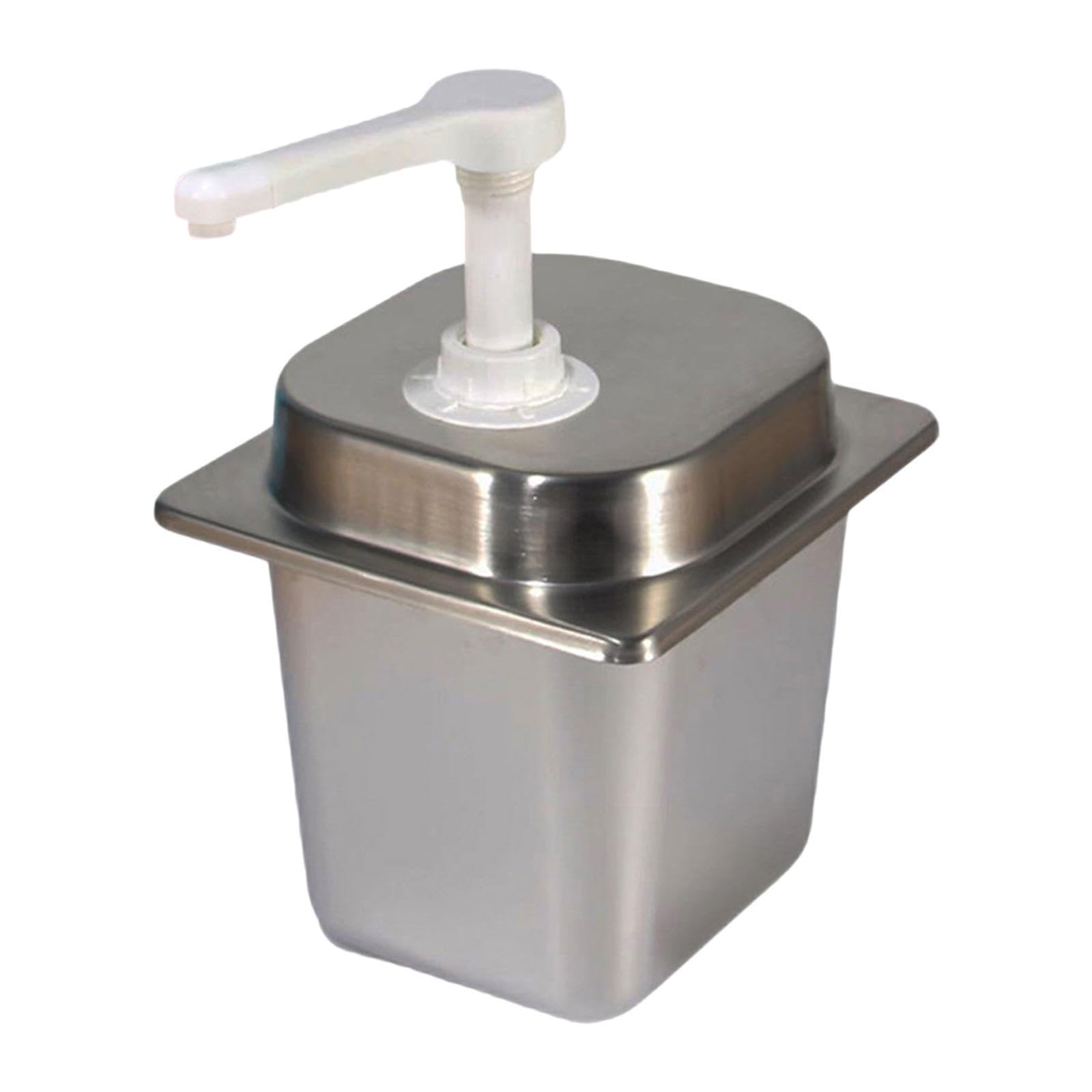 Botella con Dosificador de 2,3 L para Salsas Y Condimentos, Dispensador Manual para Cocina Y Bar, 15 CC
