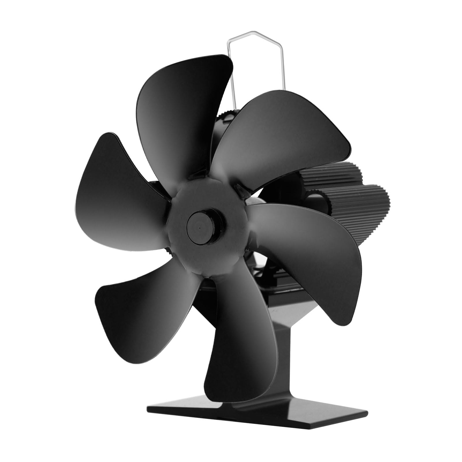 Ventola per Stufa a Legna,Ventolas da Caminod con 6 Pale,Senza Elettricità Alimentato Silenzioso Calore Ventola per Bruciatore di Tronchi/Stufa/Camino