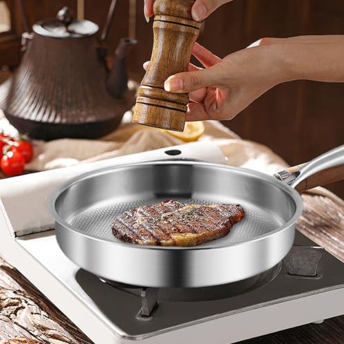 Titanium Hammered Pan Pro Mit Deckel，unbeschichteter Titan-Brattopf, Antihaftbeschichtete Bratpfanne Aus Titanlegierung, Unterstützt Mehrere Wärmequellen Wie Induktionsherd, Elektrokeramikherd Usw.