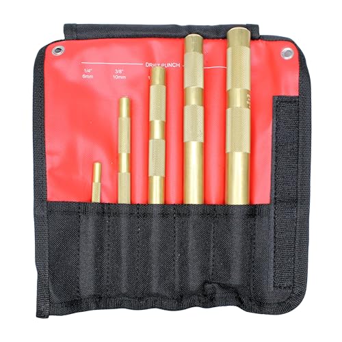 Image of Mayhew Tools 67003 Brass Drift Punch, 5-Piece Set
