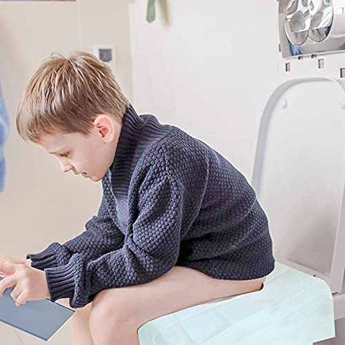 Einweg Toilettenauflage - 50Pcs Wasserdicht einzeln verpackt WC-Sitz Matte für Kleinkinder, Kinder, Erwachsene, schwangere Frauen, Verwendung in öffentlichen Toiletten – Bild 3