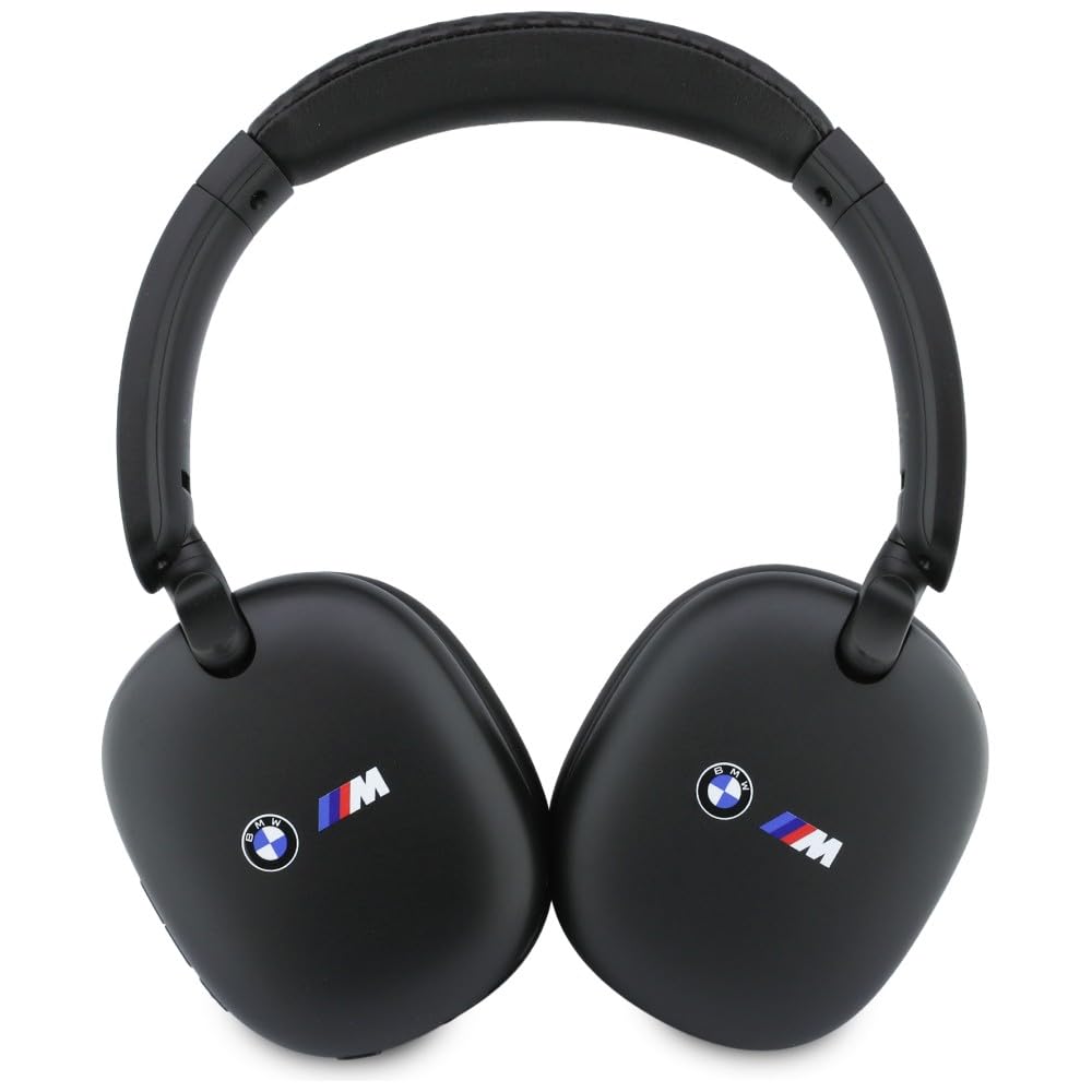 CG MOBILE BMW słuchawki nauszne z nadrukiem logo Bluetooth (czarne)
