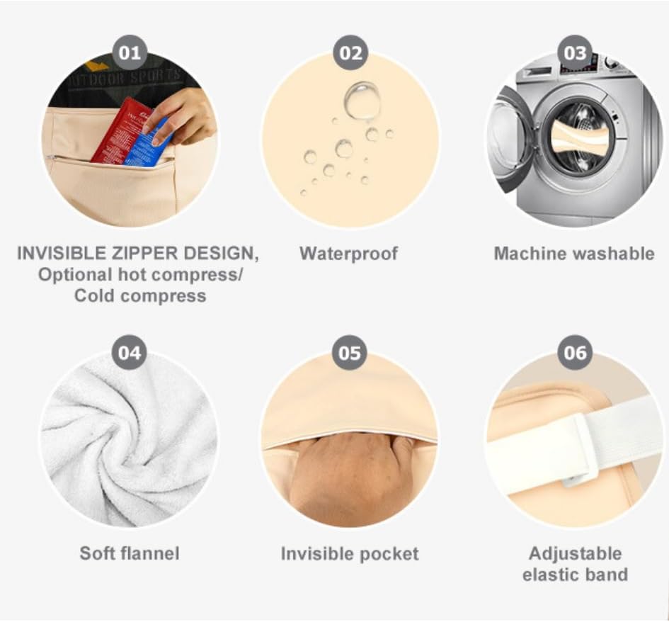 Miniatura 3 de Paquete de aceite de ricino para cintura y cuello de franela de algodón orgánico, paquetes de aceite de ricino para desintoxicación de tiroides e