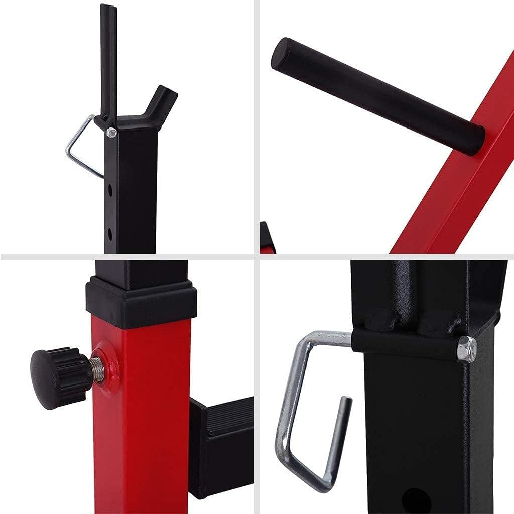 Fitness Dumbbell Bench Multi-Function Barbell Rack - Adjustable Stand Gym - Family Fitness Squat Rack - Weightlifting and Strength Training