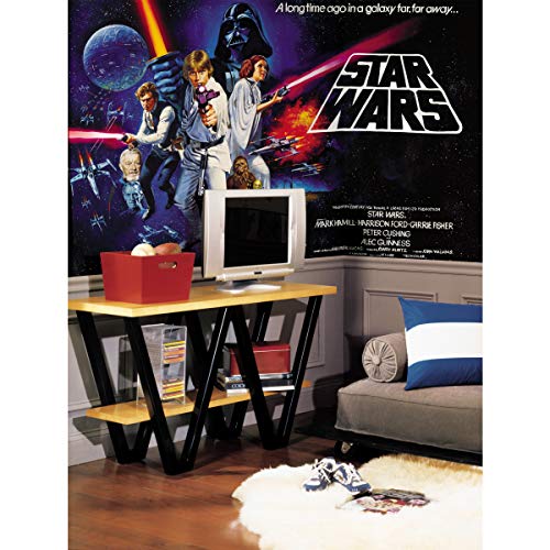 RoomMates JL1217M Star Wars Classic Spray and Stick Removable Wall Mural - 10.5 x 6 ft