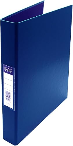 Croxley RGB133004 JD1330 A4 Polypropylene Ring Binder with Pocket, Blue, 25 mm Size