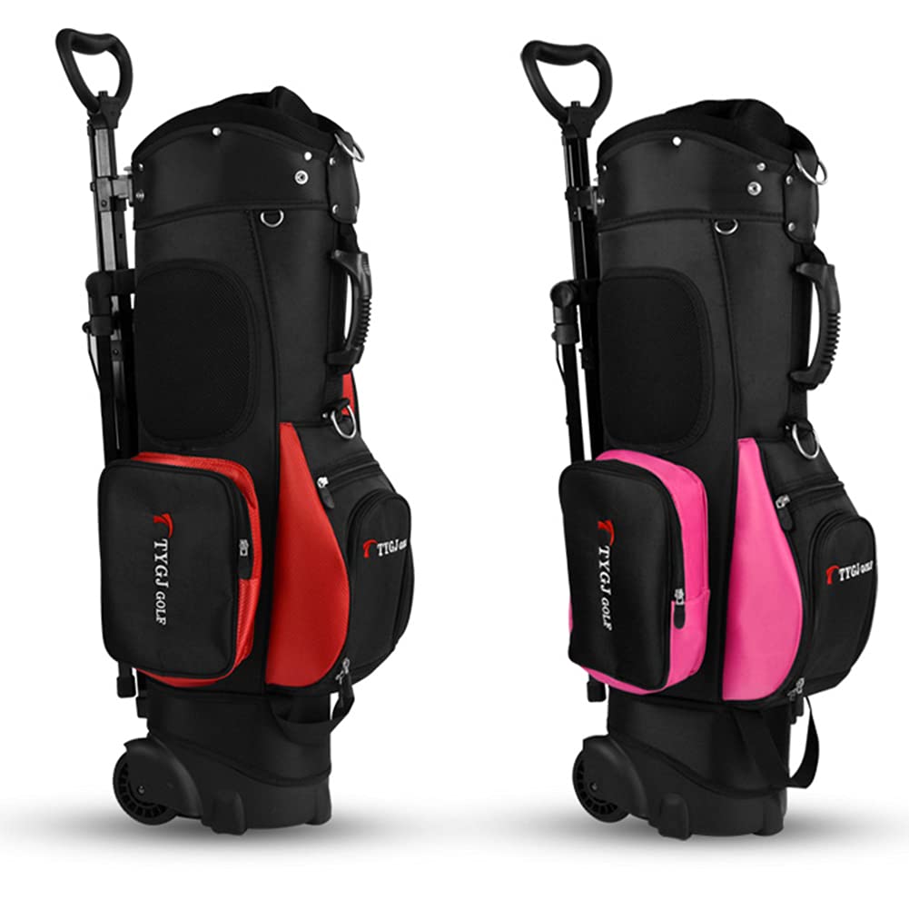 Amazon.com: ACXZ Golf Stand Carry Bag with Wheels, Golf Cart