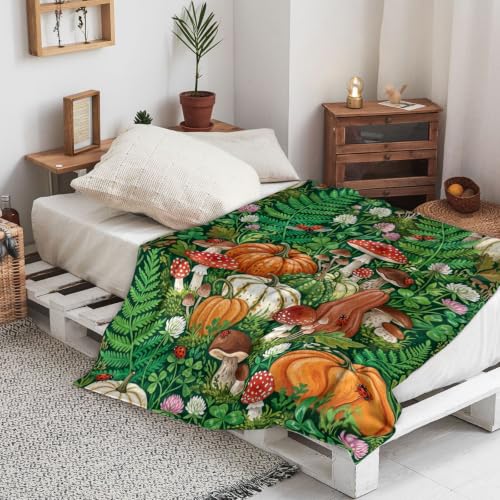 Couverture pelucheuse confortable et légère vert automne 152cm - 5