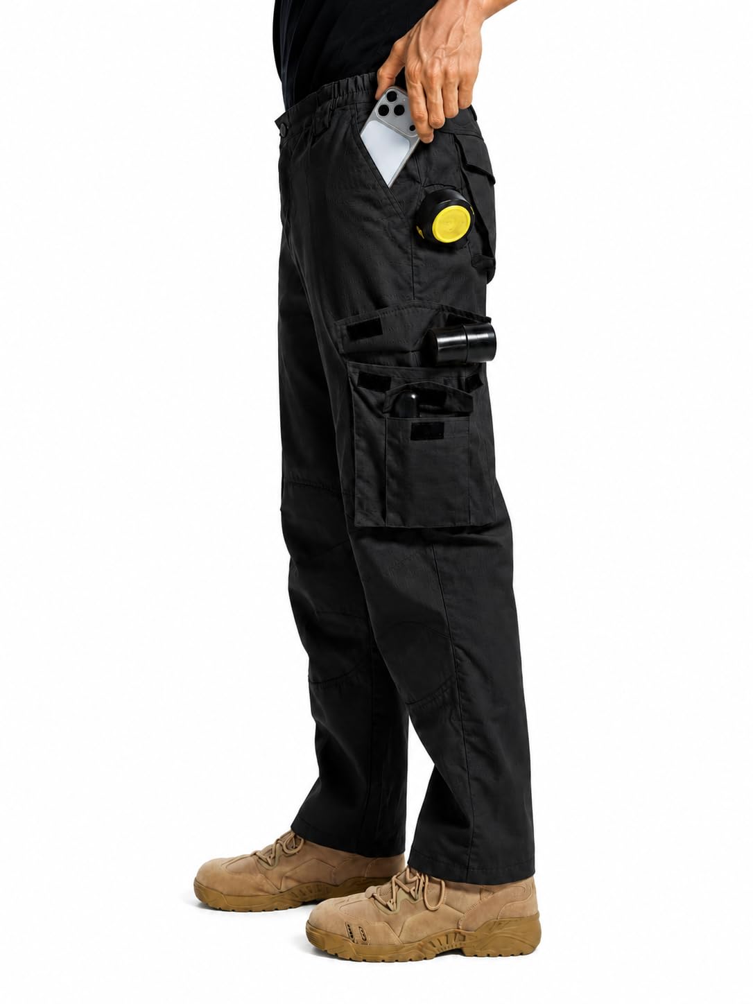 ZITY Arbeitshose Herren mit Mehreren Taschen, Robuste Workwear Hose für Arbeit Baustelle Outdoor Freizeit