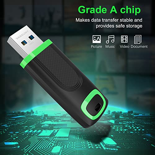 Vansuny 128Gb Usb 3.1 Flash Drive - 350Mb/S, Super Speed Solid State Usb Drive Usb3.1 Gen 2 Thumb Drive Usb Memory Stick Thumb Drive Jump Drive Pendrive thumb #2