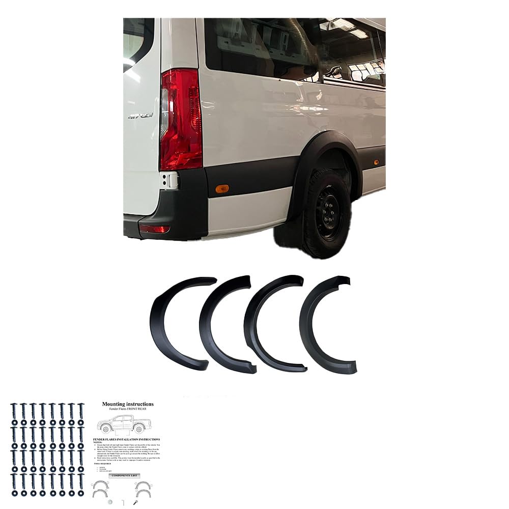 Wielkasten Spatbordverbreders kunststof zwart voor Mercedes Sprinter 2006-2013 W906 - België