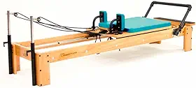 Aparelho de Pilates Reformer Classic Azul Celeste com Plataforma de Extensão - Arktus