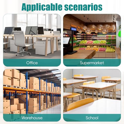 image for Parliky Wall Mounted Time Card Holder Rack 28 Slots Plastic Vertical A