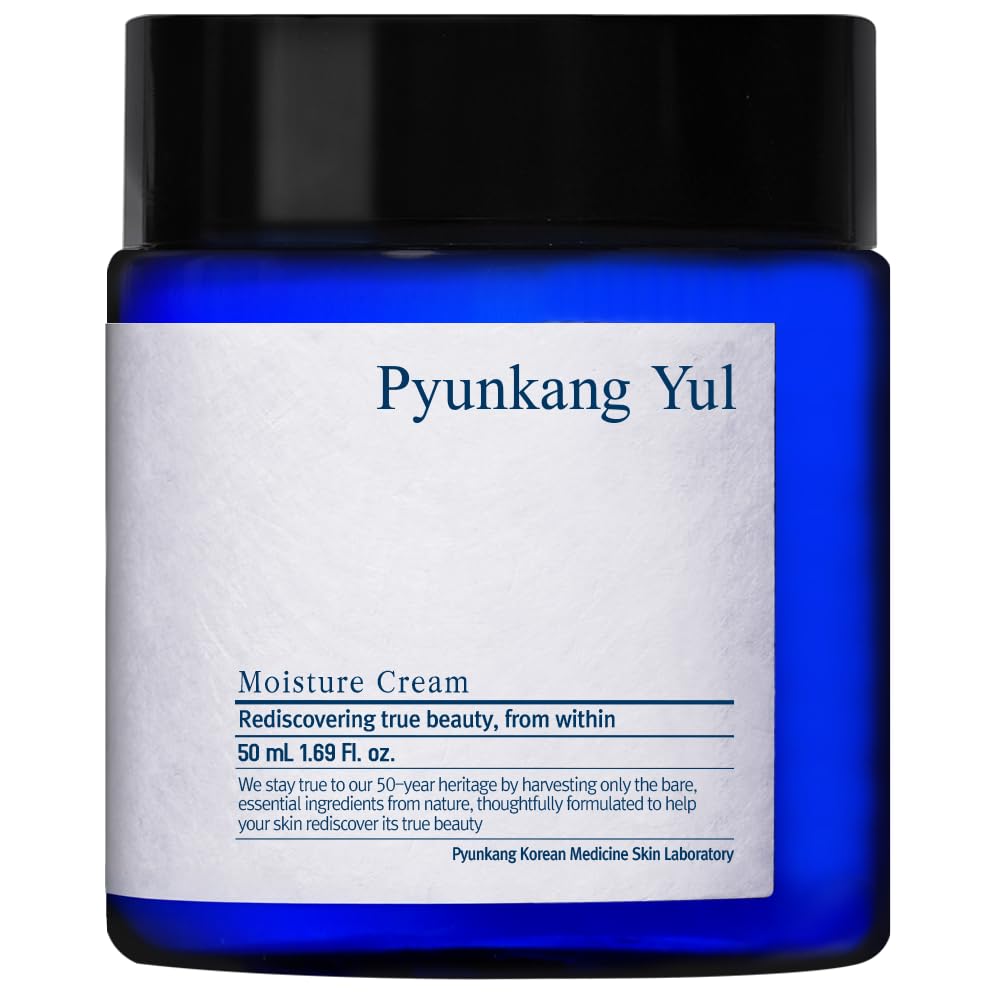 Pyunkang Yul PKY Moisture Cream for Deep Hydration with fresh finish, Lightweight face moisturizer for daily use, Minimal Ingredients, Zero-Irritation, Korean Skincare (1.69 Fl.Oz, 50ml)