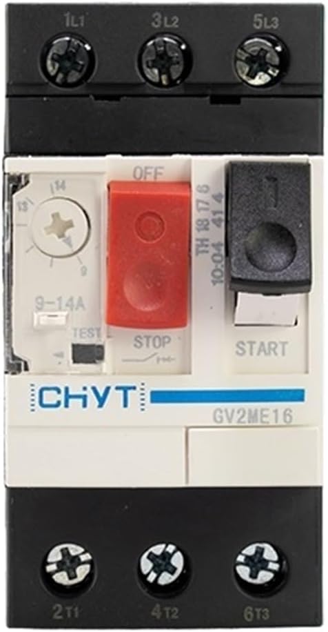 GV2ME Circuit Breaker Motor Protection Switch Thermal Magnetic Type Overload Short(GV2ME06C 1-1.6A)