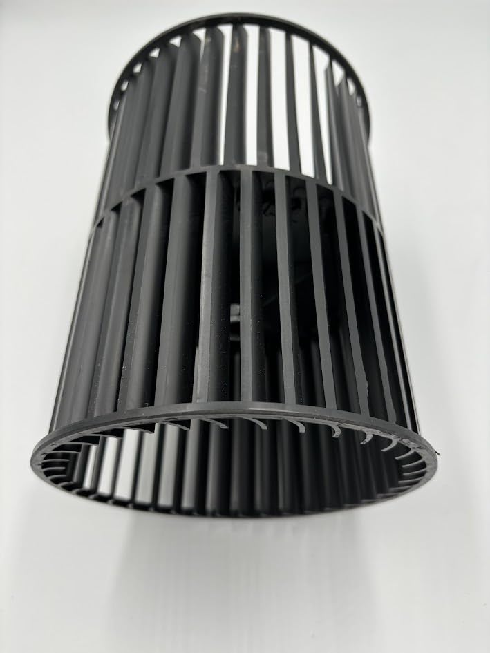 Humidaire Blower Wheel Forward-Curved, 6 in Dia, 7 13/16 in W, CW/CCW, Plastic Wheel, 2 Inlets, 1/2 in Bore