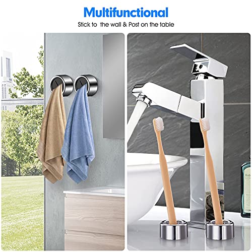 Garini Kitchen Towel Holder, Garini Heavy Duty Adhesive Hooks Round Wall Mounted Hanging Towel Hooks thumb #5
