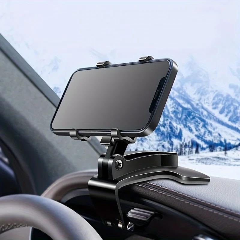 Porta Cellulare Auto Supporto per telefono da auto con angolazione regolabile: ruota e fissa il telefono per un facile accesso