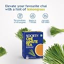 Society One Minute Tea | Lemongrass Flavour | Refreshing Lemongrass Flavour | Flavoured Instant Black Tea | 14G X 10 Sachets (140 Gram) | Pack Of 2 gallery image