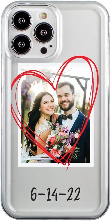 Guard Dog Funda compatible con iPhone 14 Pro Max - Transparente - Parachoques - Personalizada - Marco de fotos