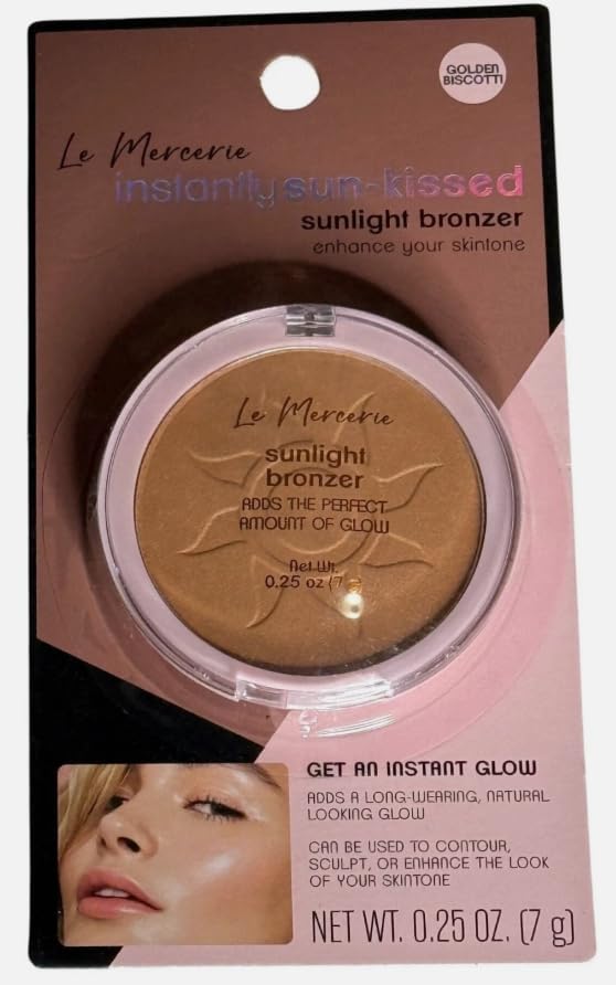Instantly Sun-Kissed Sunlight Bronzer, Golden Biscotti, Paraben Free, Cruelty Free, 0.25 oz