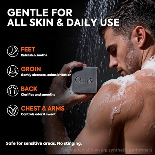 3 Pack, Antifungal Black Soap with Charcoal - image 6