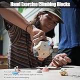 CADEHUB Bloque de Boulder para Escaladores, Bloque de Boulder 3D Artesanal, Fuerza y Precisión en los Dedos, Herramienta de Agarre Portátil, Regalo para Escaladores 4.3in