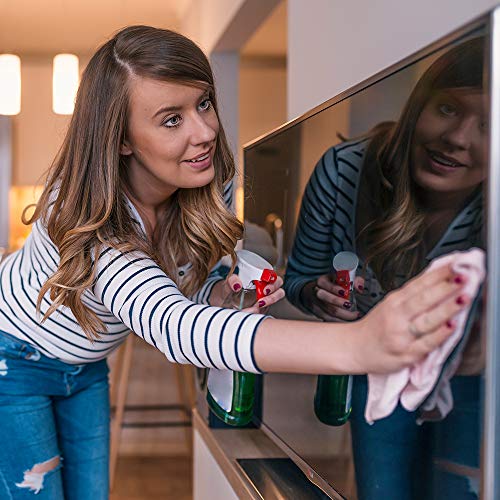 Arkwright Microfiber Glass Cleaning Cloths - (Pack Of 12) Lint Free, Car Detailing Cloth, Perfect Microfiber Towel Set For Home, Gym, And Kitchen, 12 X 12 In, Pink #TOP1