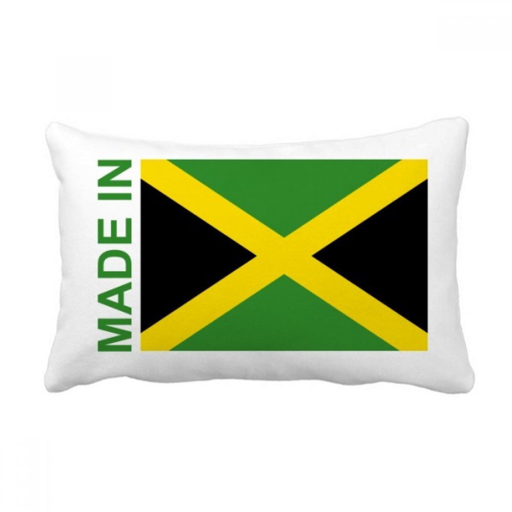 Coussin Made in Jamaica 40x60 cm oreiller lombaire multicolore pour canapé