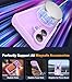 Diaclara Magnetic Designed for iPhone 17 Case 6.3 Inch Full Body Bumper,[Compatible with MagSafe] Military Drop Proof Cover with Built-in Touch Sensitive Anti-Scratch Screen Protector Lavender Purple