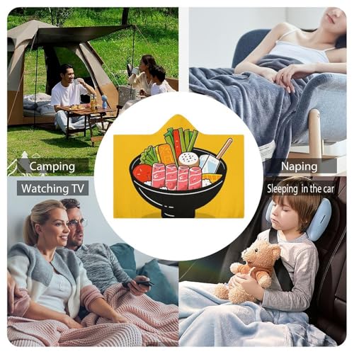 Couverture à capuche Hotpot pull géant anti-froid pour ne plus frissonner chez soi