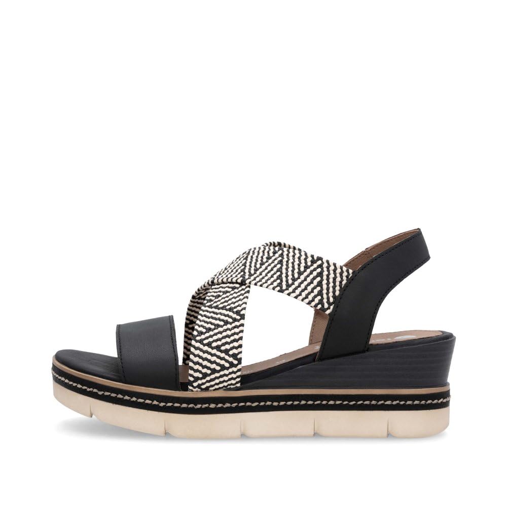 Remonte D2L54 03-noir combiné Noir Femme Noir