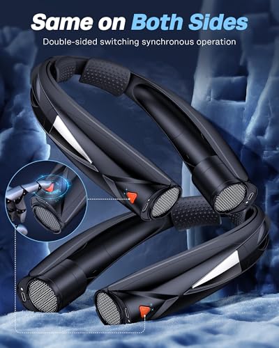 Laimiod Neck Fan - Portable Neck Fan with LED Book Light, 6-20 Hrs Long Battery, 6-Speed Adjustable, USB-C Rechargeable, Hands-Free Wearable Fan, Cooling Personal Fan for Men Women Outdoor Indoor Laimiod Neck Fan - Portable Neck Fan with LED Book Light, 6-20 Hrs Long Battery, 6-Speed Adjustable, USB-C Rechargeable, Hands-Free Wearable Fan, Cooling Personal Fan for Men Women Outdoor Indoor - Image 7