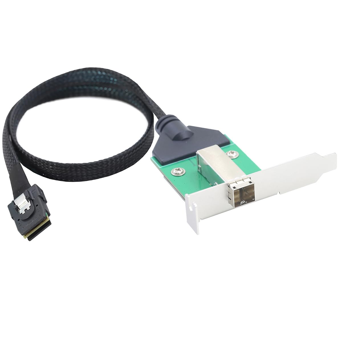 Cavo 12G Mini SAS HD SFF-8644 femmina a SFF-8087, cavo di trasferimento dati server ad alta velocità da 0,5 m, compatibile con controller RAID, espansione di archiviazione, workstation