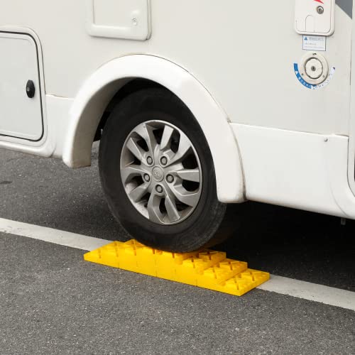 Homeon Wheels Camper Leveling Blocks, Ideal for Leveling Single and