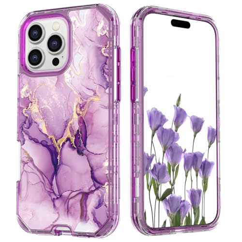Coque iPhone 13 Pro i13 5G antichoc marbre mignon avec film protecteur d'écran