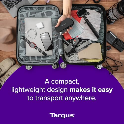 Targus 4-Port USB 2.0 Hub, Black - Compatible with PC and Mac, Sleek and Travel Friendly (ACH114US)