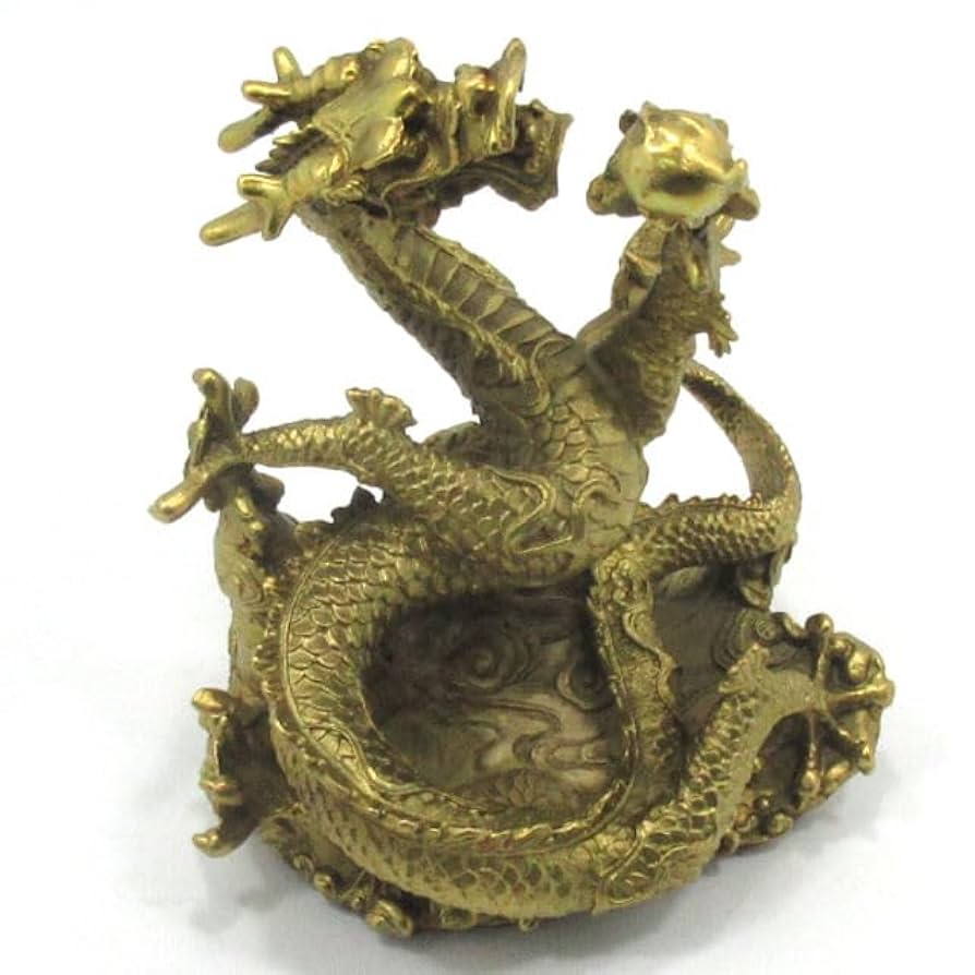 神獣 盤竜 神竜 銅竜 置物 書道具 文房具 書道具 文房具 Amazon.co.jp: 龍の置物 ⑤本爪 龍神 真珠と戯れる飛竜 風水
