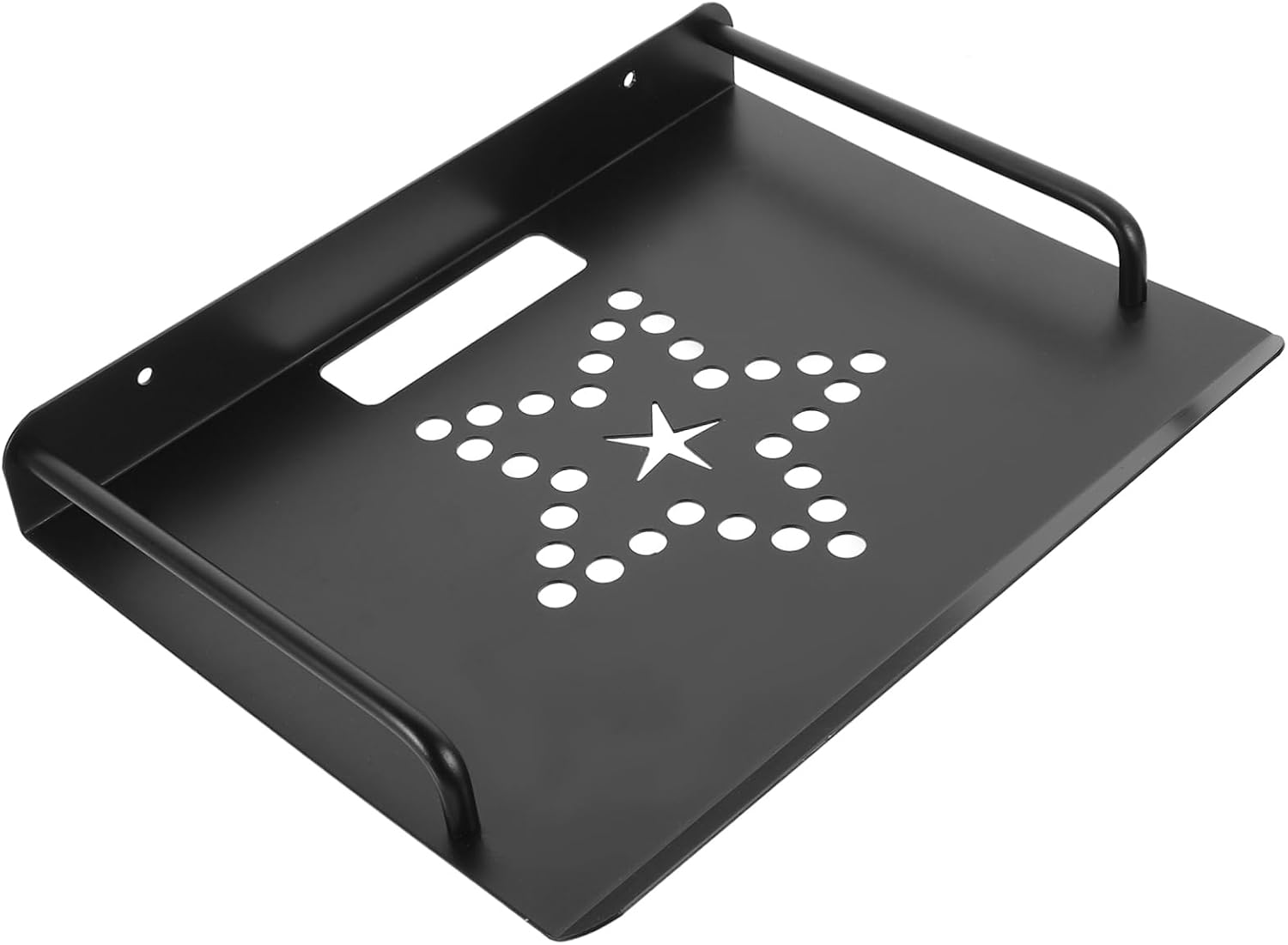 VILLCASE Wall Mounted Router Shelf for Projector and Small Speakers Black