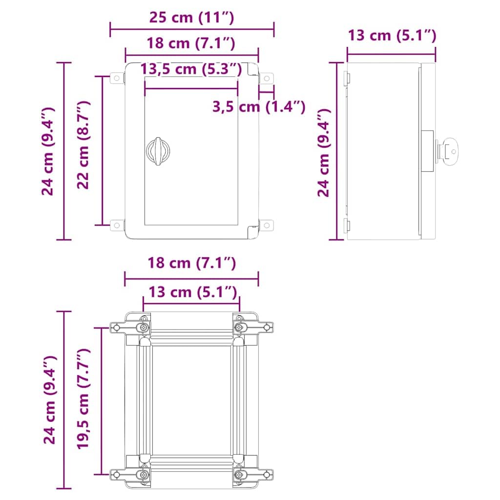 Gaine de protection pour conduit électrique en plastique ABS 25 x 13 x 24 cm, solution d'installation flexible ou rigide pour rénovation, chantier, mur, plafond ou sol