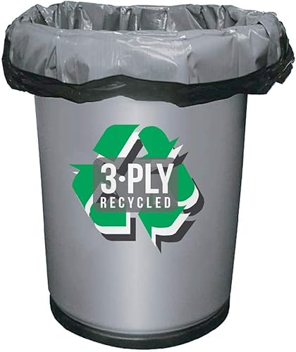 Miniatura 10 de Aluf Plastics Bolsas de basura de 33 galones  1.5 milésimas de pulgada (eq) negro resistente  33 x 39 pulgadas  Paquete de 100  Para contratistas,