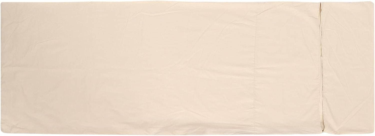 EVTSCAN Cotton Sleeping Bag Liner, Ultra Light and Breathable, Side Zipper Design, Machine Washable, Ideal for Travel, Camping, Backpacking, Hostels
