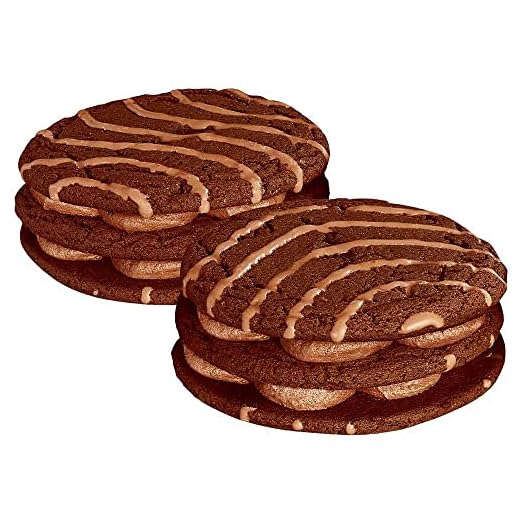 Little Debbie Vending Double Decker Fudge Round -- 54 per case.
