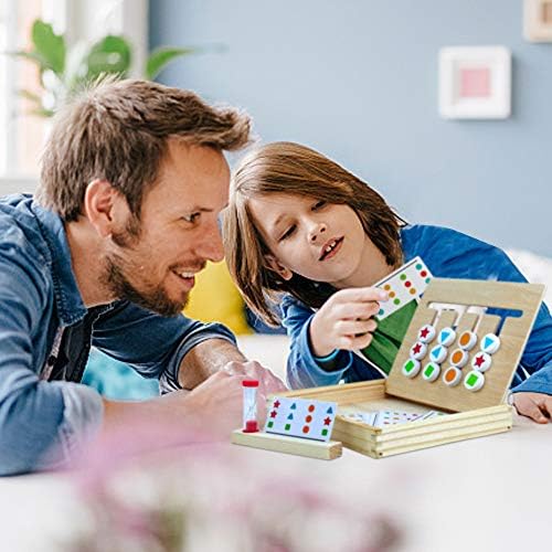 Wooden Montessori Sorting Toys for 3 4 5 6 Year Olds Girls Boys Educational Learning Stacking Toys Logic Puzzles Toddler Board Games for Kids with Sand Timer Wooden Toy 3 4 5 6 Year Old Girl Boy Gifts