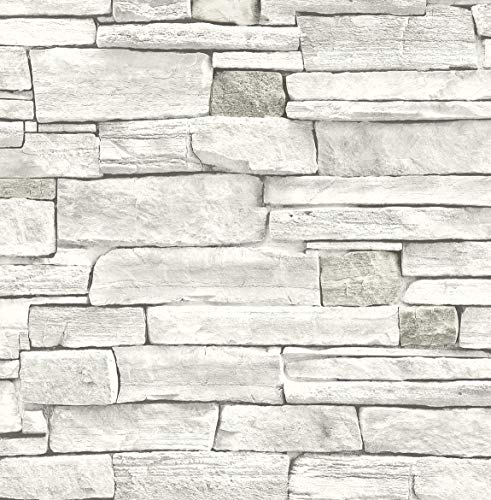 NextWall-Papel tapiz autoadhesivo con imitación de piedra apilada