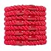 L. Erickson Grab & Go Ponytail Holders - Set of Eight - Red