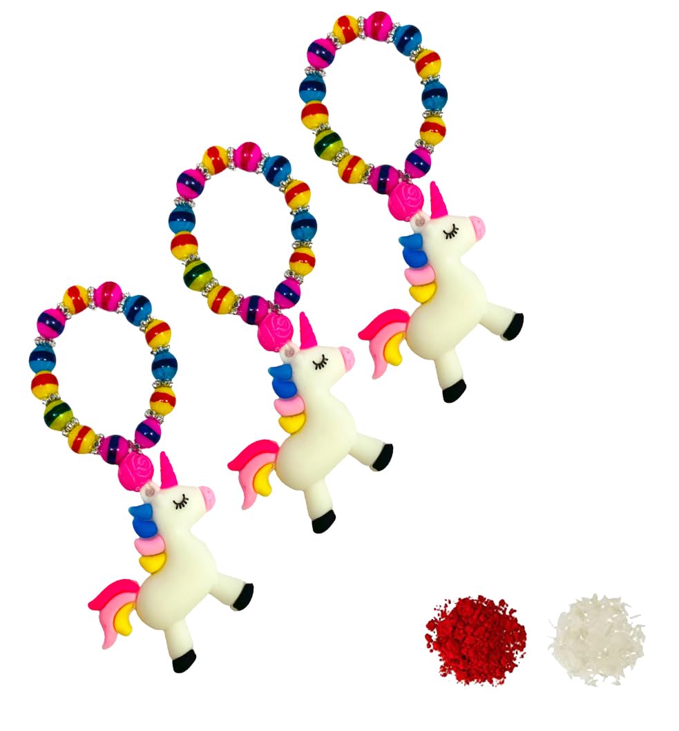 Sesonby Set Of 3 Kids Unicorn Rakhi For Sister Rakhi For Kids Girls Rakhi | rakhi for brother | rakhi combo | Bhabhi Rakhi Wrist Band #Kids23-Three (B0D45TZDD5) Amazon Price History, Amazon Price Tracker