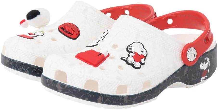 Crocs Unisex Kids Peanuts Classic Clog K Clog, Multi, 4 US